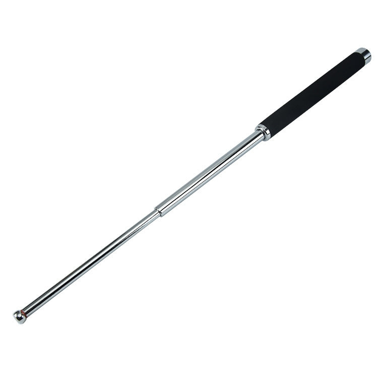 Three-Section Telescopic Swing Stick With Sponge Handle Self-Defense Products