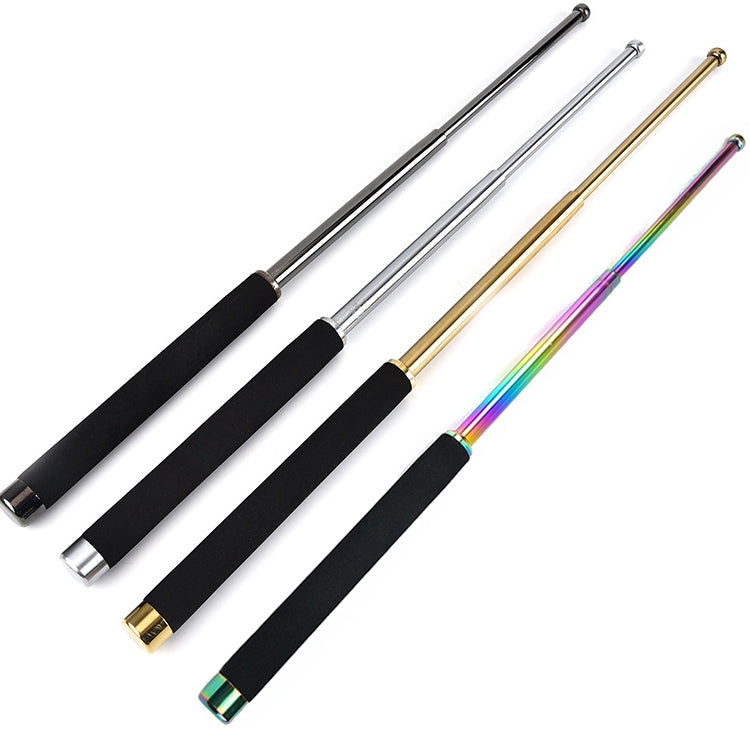 Three-Section Telescopic Swing Stick With Sponge Handle Self-Defense Products