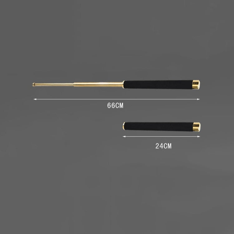 Three-Section Telescopic Swing Stick With Sponge Handle Self-Defense Products