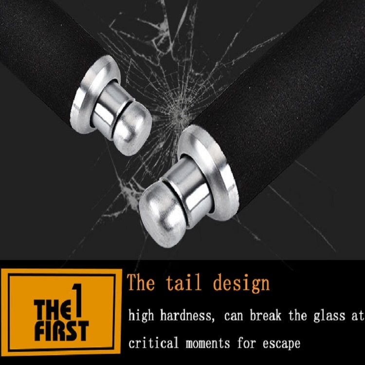Three-Section Telescopic Swing Stick With Sponge Handle Self-Defense Products