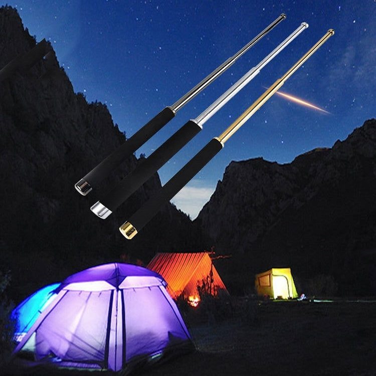 Three-Section Telescopic Swing Stick With Sponge Handle Self-Defense Products