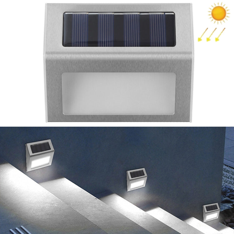 6 LED Solar Stainless Steel Stair Ladder Lamp Wall Light