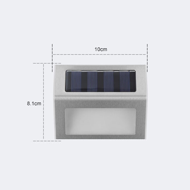 6 LED Solar Stainless Steel Stair Ladder Lamp Wall Light