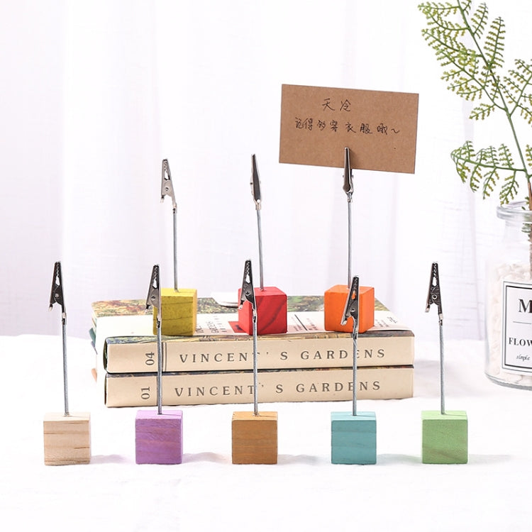 15 PCS Color Log Square Memo Message Business Card Holder
