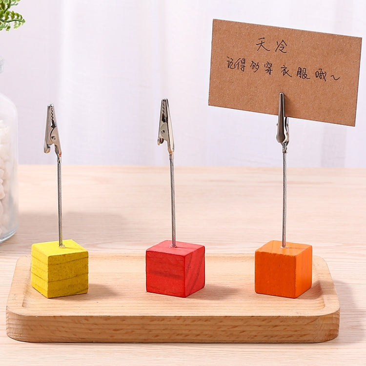 15 PCS Color Log Square Memo Message Business Card Holder