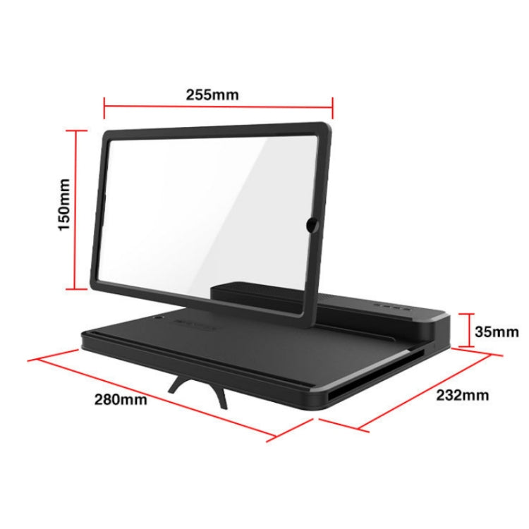 Folding Mobile Phone Screen Magnifying Glass With Bluetooth Speaker