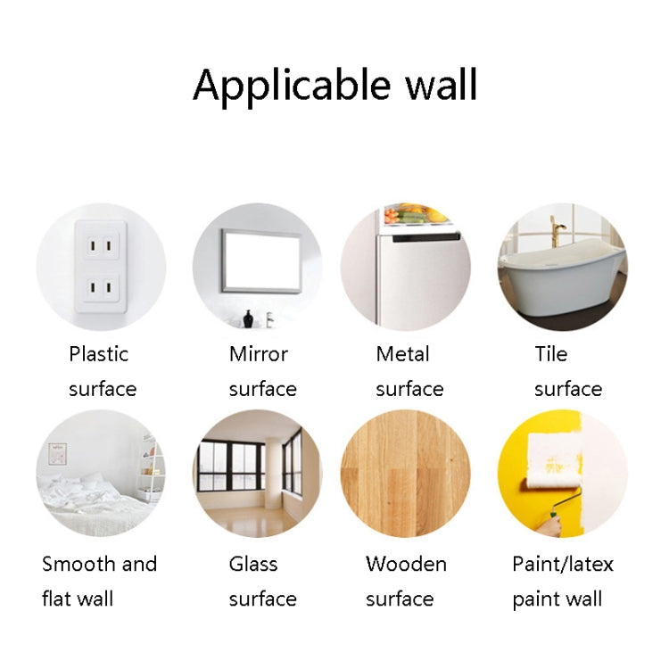 2 PCS Animals Flower Vine Wall Beautification Decoration Stickers, Style: AB-1-065 (White)