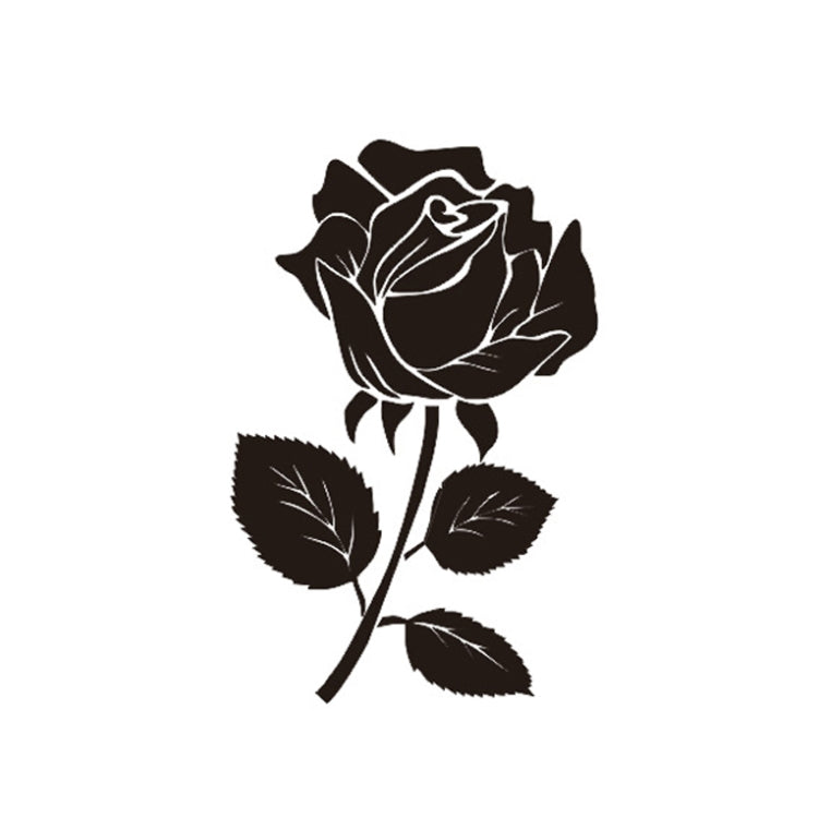 2 PCS Animals Flower Vine Wall Beautification Decoration Stickers, Style: AB-1-065 (Black)