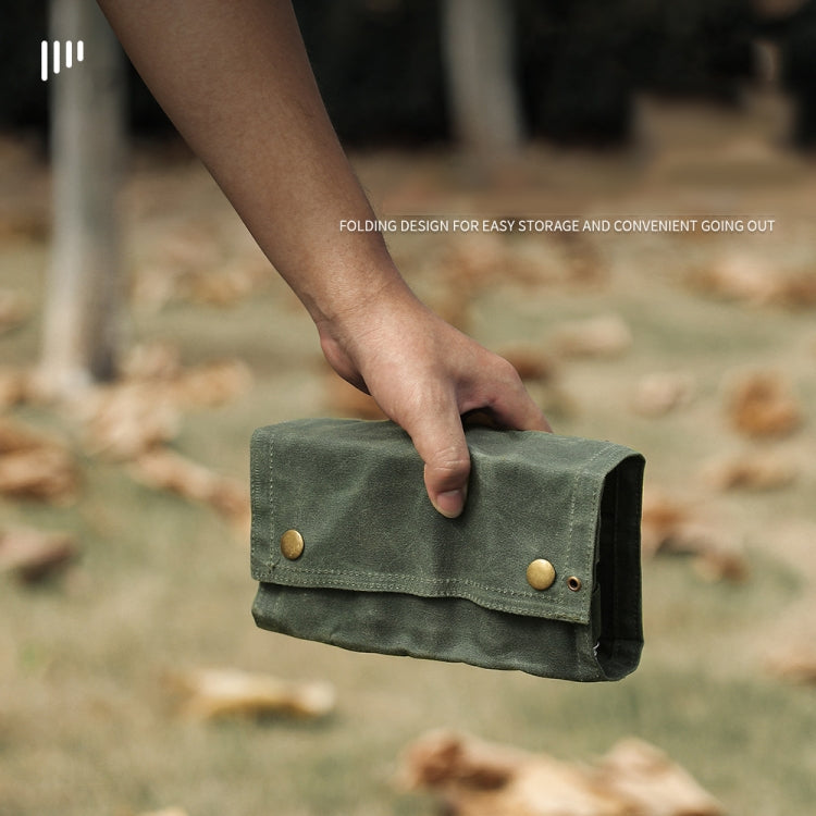 Outdoor Camping Spice Bottle Storage Bag with 9 Glass Bottles