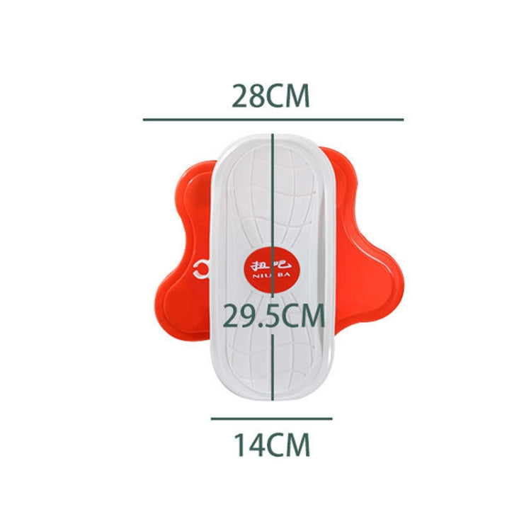 Split Type Silent Twisting Plate(Orange White)
