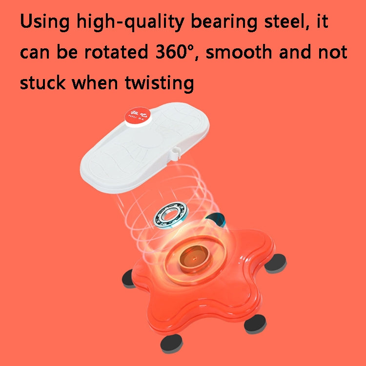 Split Type Silent Twisting Plate(Orange White)
