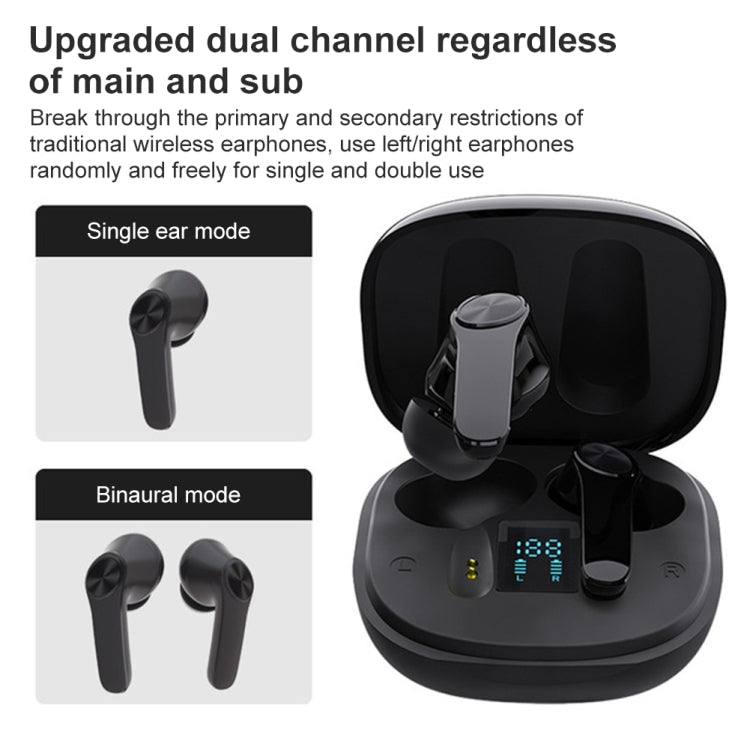 XT18 TWS Wireless Bluetooth 5.0 Heavy Bass Earphones with Digital Display