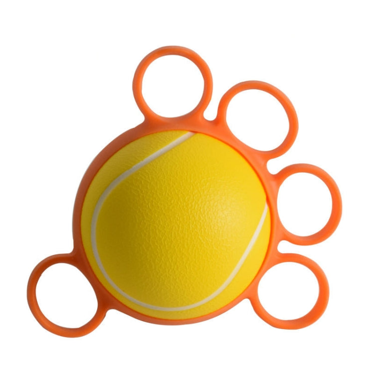 2 PCS Five-Finger Grip Ball Finger Strength Rehabilitation Training Equipment, Specification: 25 Pound Round (Silicone Sleeve)