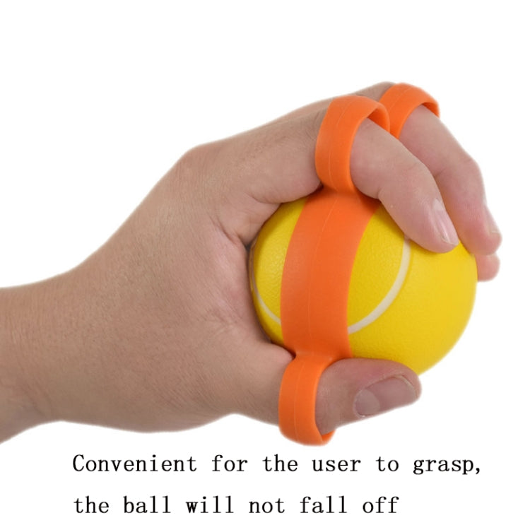 2 PCS Five-Finger Grip Ball Finger Strength Rehabilitation Training Equipment, Specification: 25 Pound Round (Silicone Sleeve)