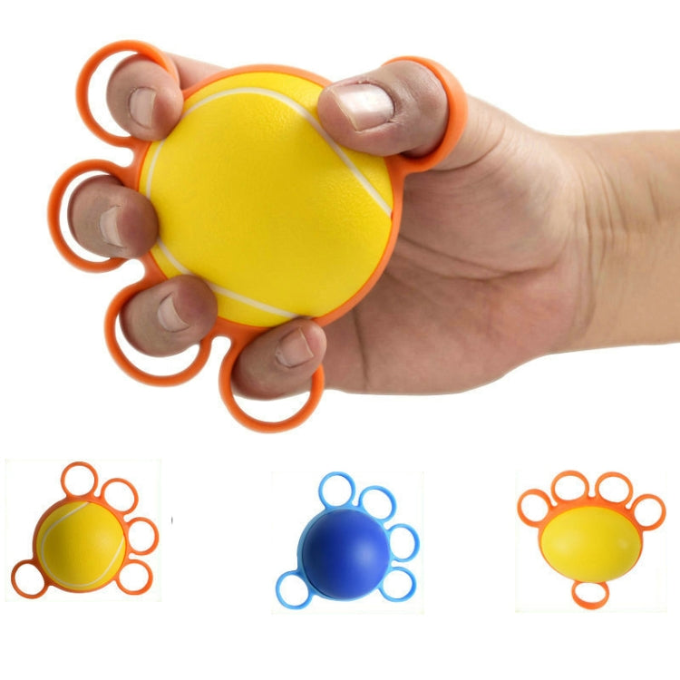 2 PCS Five-Finger Grip Ball Finger Strength Rehabilitation Training Equipment, Specification: 25 Pound Round (Silicone Sleeve)