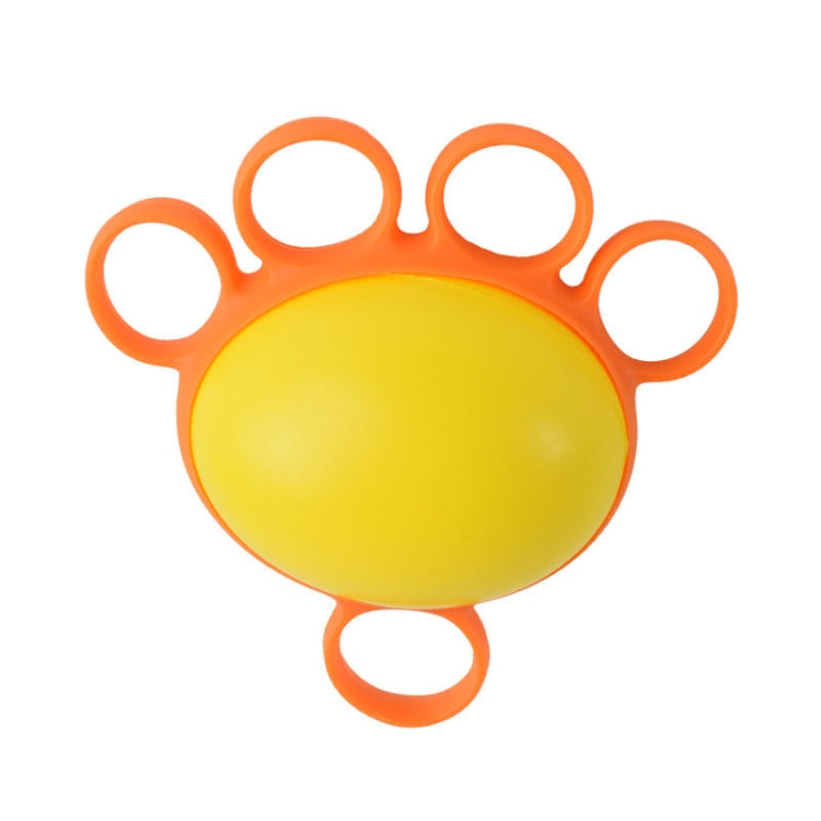 2 PCS Five-Finger Grip Ball Finger Strength Rehabilitation Training Equipment, Specification: 30 Pound Oval (Silicone Sleeve)