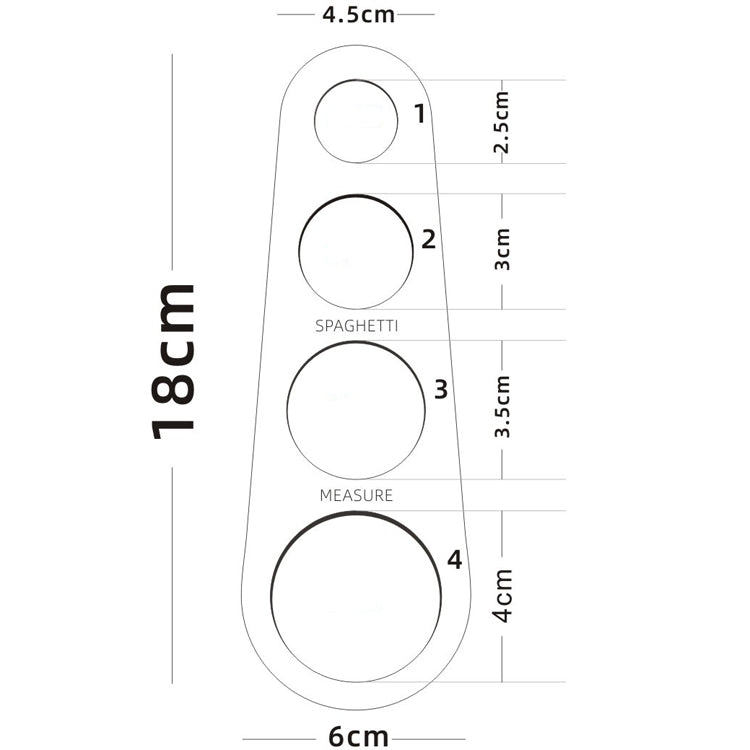 5 PCS MS-233 Stainless Steel Tape Device Noodle Ruler