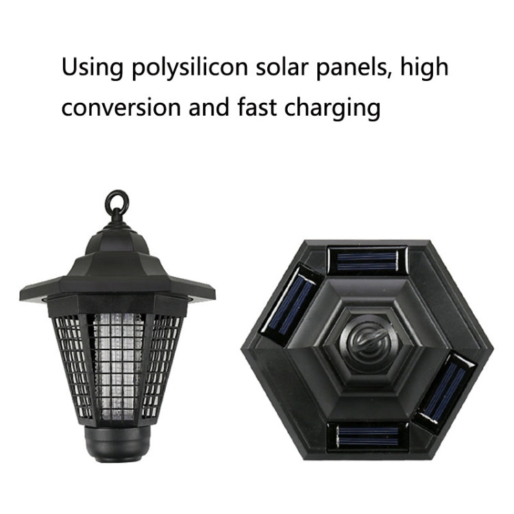 3 LED Solar Outdoor Waterproof Hexagon Mosquito Killer Light, Style: Lawn Type