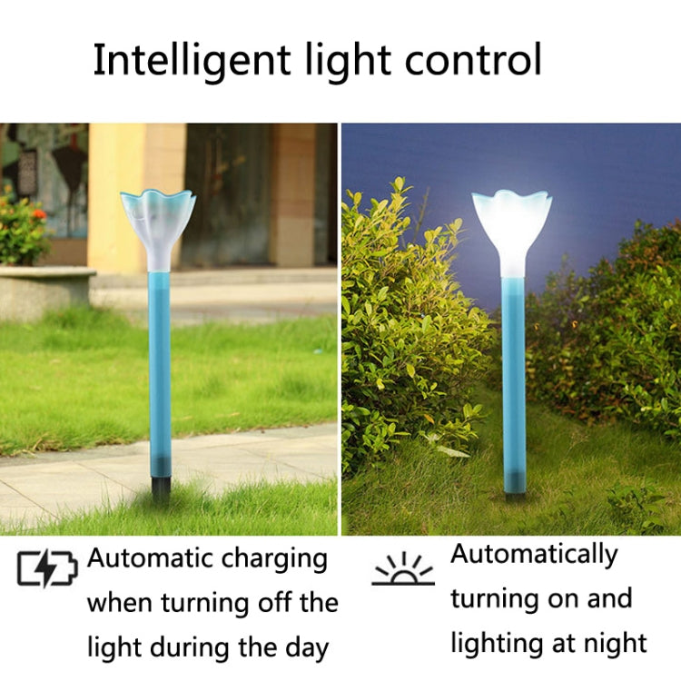 2 PCS Solar Outdoor LED Flower Lawn Light