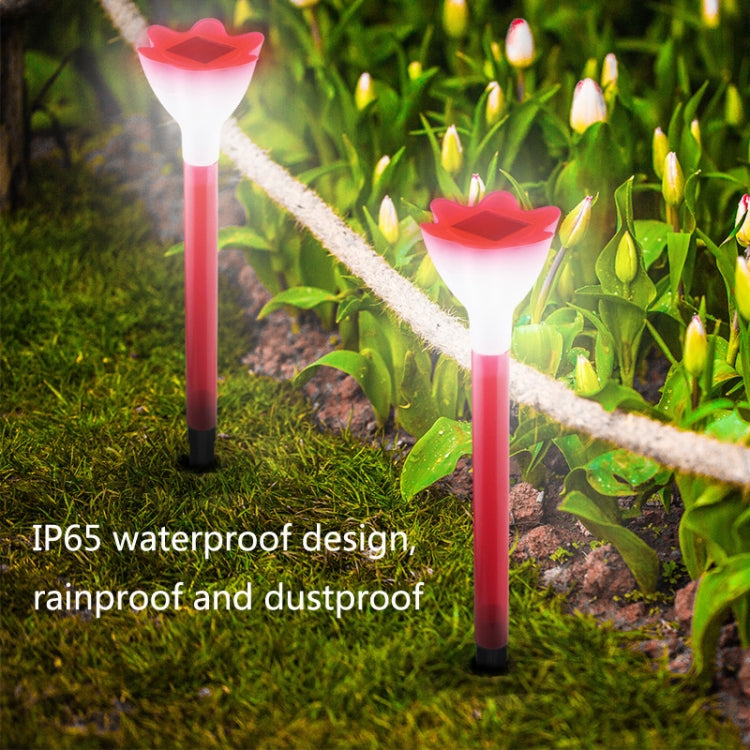 2 PCS Solar Outdoor LED Flower Lawn Light