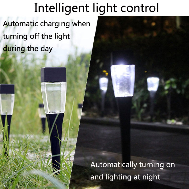 2 PCS Solar White Light Mini Lawn Lamp