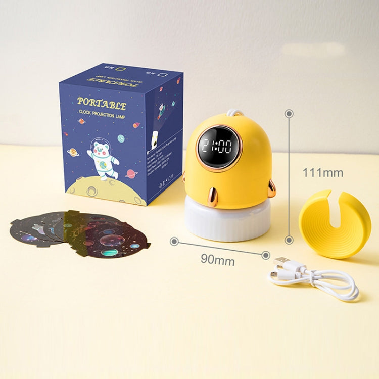 TW-L47 Small Rocket Portable Clock LED Projection Lamp