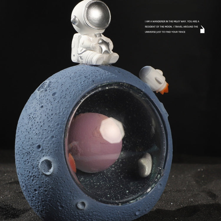 W1153 Resin Planet Night Light Home Decorations, Style: Puppy Astronaut