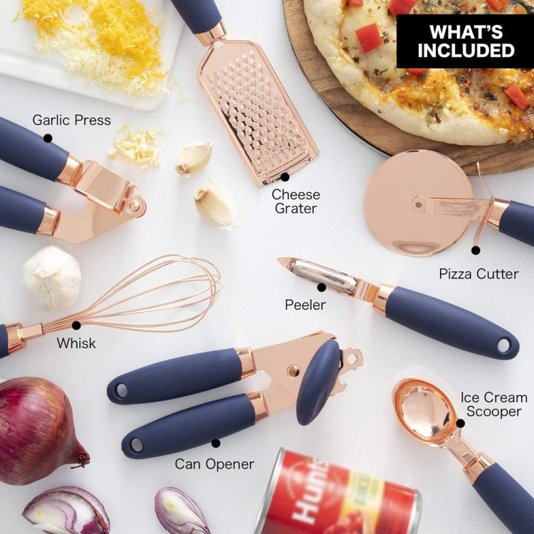 BXGN7-01 7 in 1 Household Kitchen Gadgets Set, Style: Leather Box