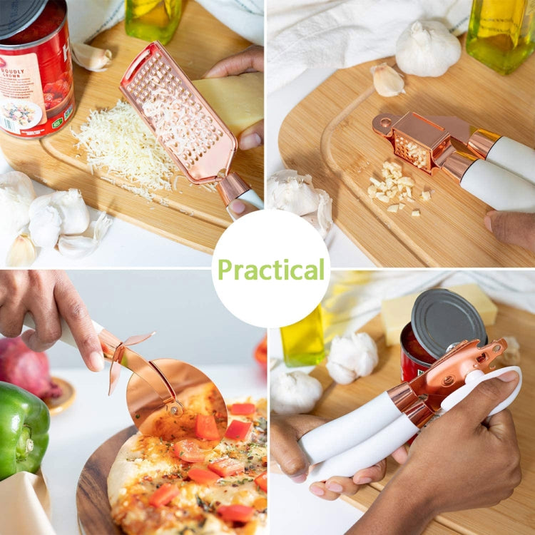 BXGN7-01 7 in 1 Household Kitchen Gadgets Set, Style: Leather Box