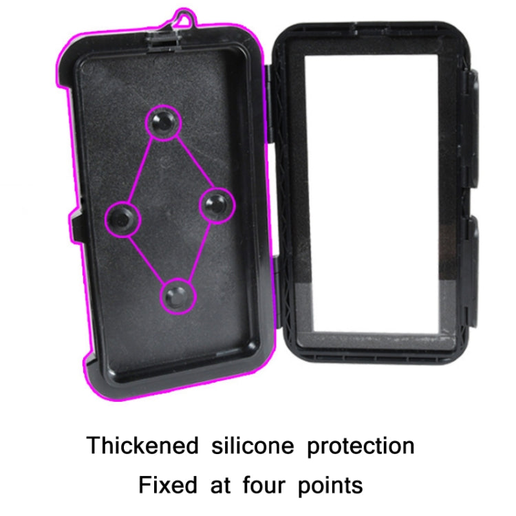 Motorcycle Bicycle Waterproof Mobile Phone Holder, Style: Flat Button (6.5 inch)
