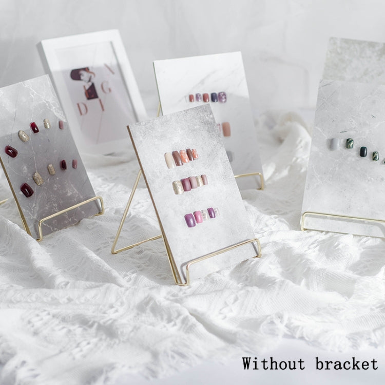 2 PCS Nail Art Photo Background Rock Pattern Display Board