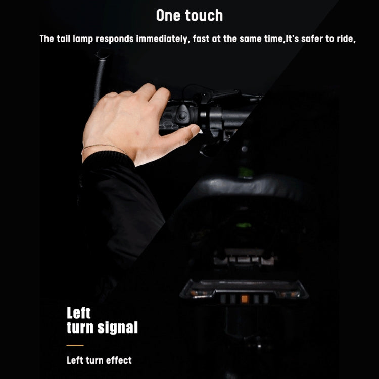 0118A9 Wireless Remote Control Steering Smart Brake Tail Light(Black)