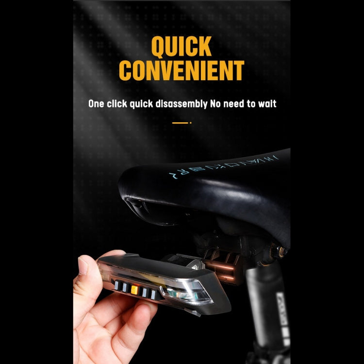 0118A9 Wireless Remote Control Steering Smart Brake Tail Light(Black)