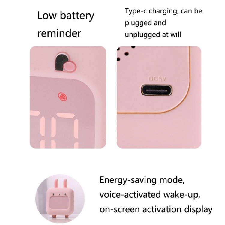 C2106 Naughty Rabbit Music Children Smart Alarm Clock
