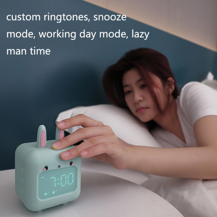 C2106 Naughty Rabbit Music Children Smart Alarm Clock