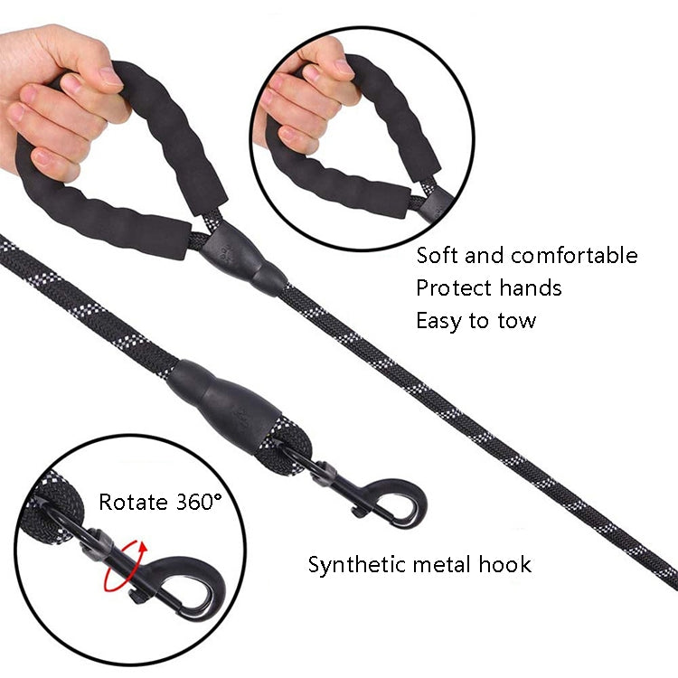 Pet Supplies Reflective Dog Pull Rope, Size: Length 150cm Thick 1.2cm