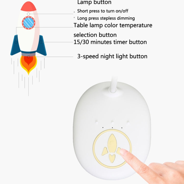 USB Astronaut Eye Protection LED Reading Desk Lamp