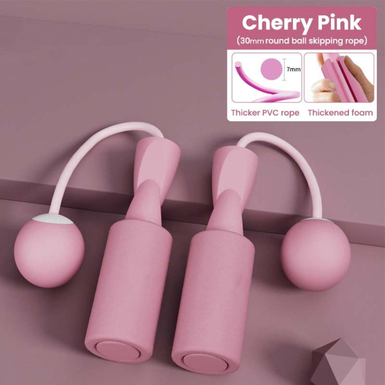 2 PCS Dual-use PVC Skipping Rope For Adults And Children, Style: 30 mm (Pink)