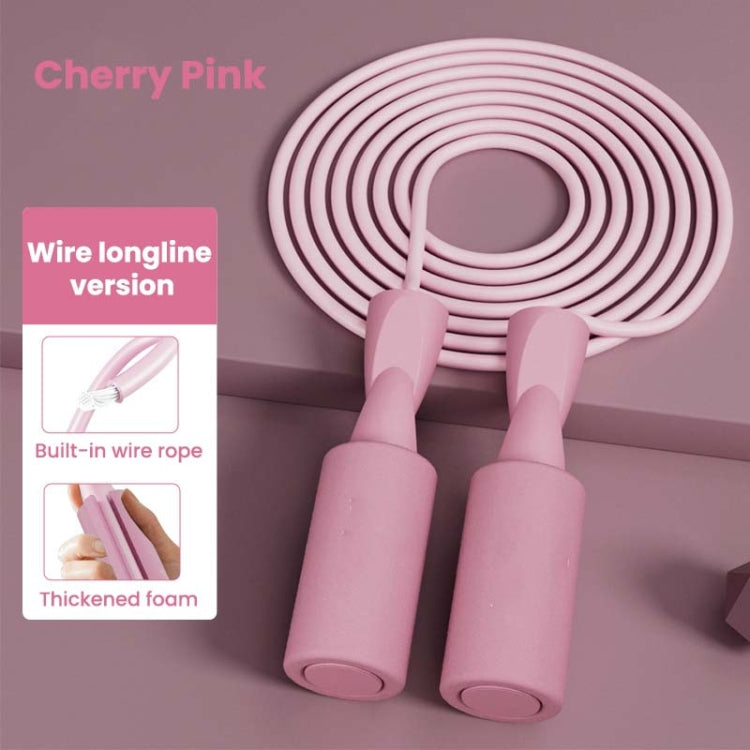 2 PCS Dual-use PVC Skipping Rope For Adults And Children, Style: Long Rope (Pink)
