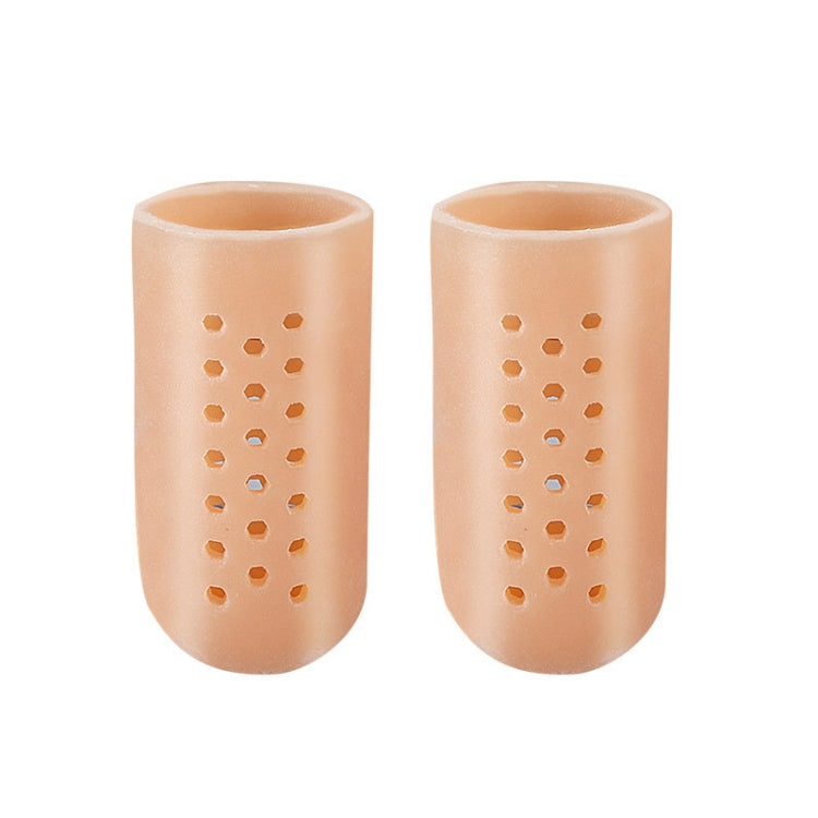 10 Pairs With Hole Toe Set High Heels Anti-Wear Anti-Pain Toe Protective Cover, Size: XS