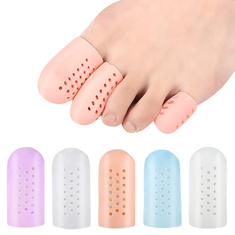 10 Pairs With Hole Toe Set High Heels Anti-Wear Anti-Pain Toe Protective Cover, Size: S