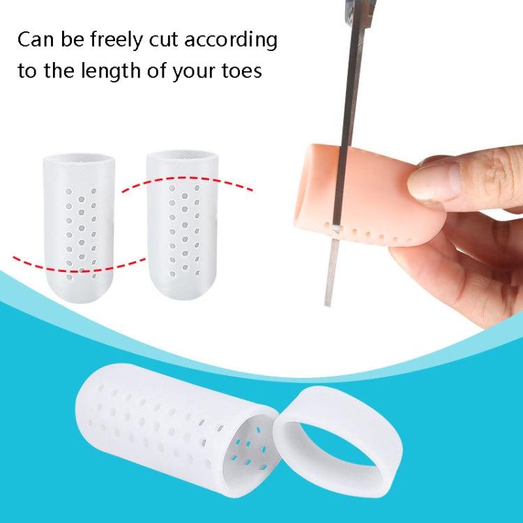 10 Pairs With Hole Toe Set High Heels Anti-Wear Anti-Pain Toe Protective Cover, Size: M