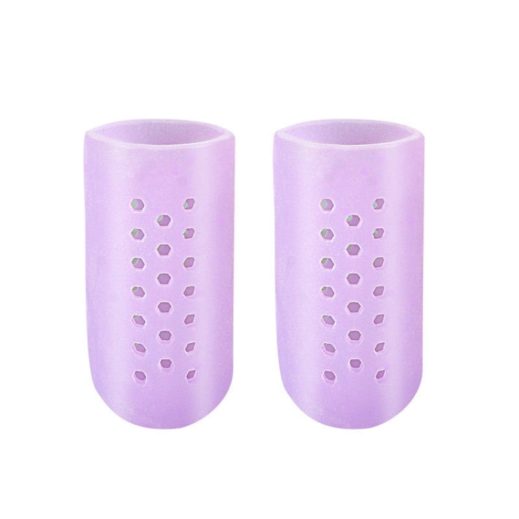 10 Pairs With Hole Toe Set High Heels Anti-Wear Anti-Pain Toe Protective Cover, Size: L