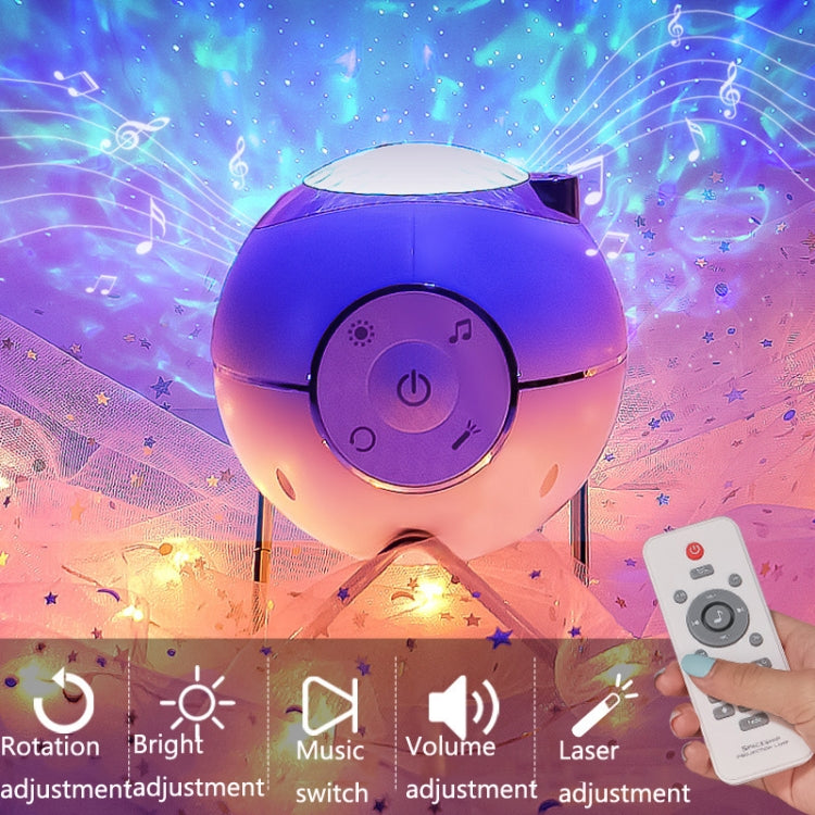 K-1079 Planetary Projection Remote Control Music Night Light