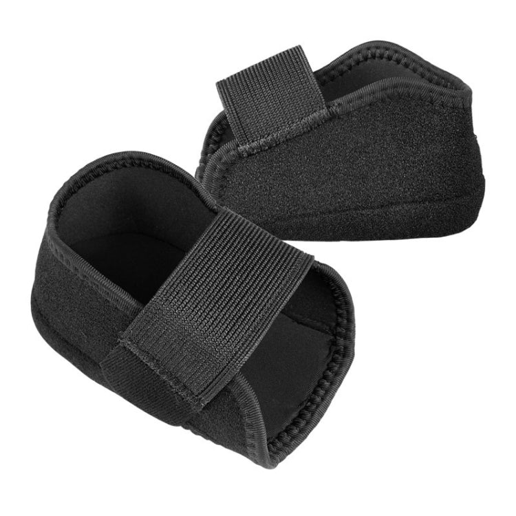 1 Pair Heel Protective Cover Shock Absorption Comfortable Booster, Size: L (41-45) 2cm(Black)