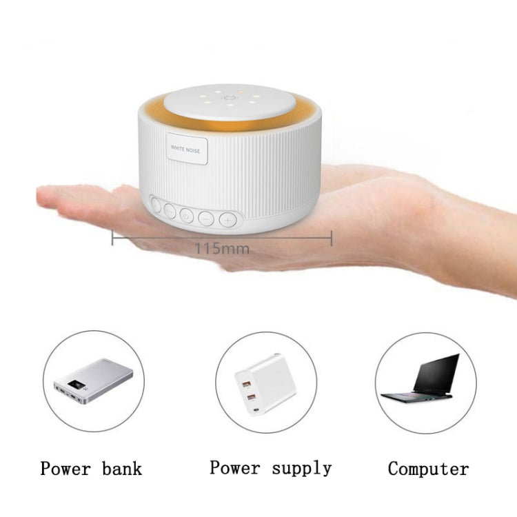 2 PCS Smart Warm Light White Noise Sleep Instrument