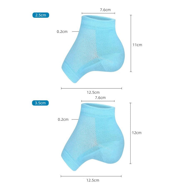 1 Pair Invisible Inner Heightening Socks Half Pads, Size: 2.5cm