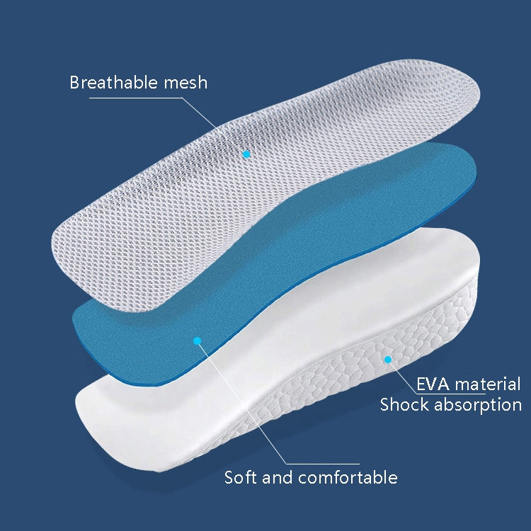 2 Pairs Increased Half Pad Breathable Shock Absorbing Exercise Anti-Skid Pad, Size: 1.5cm