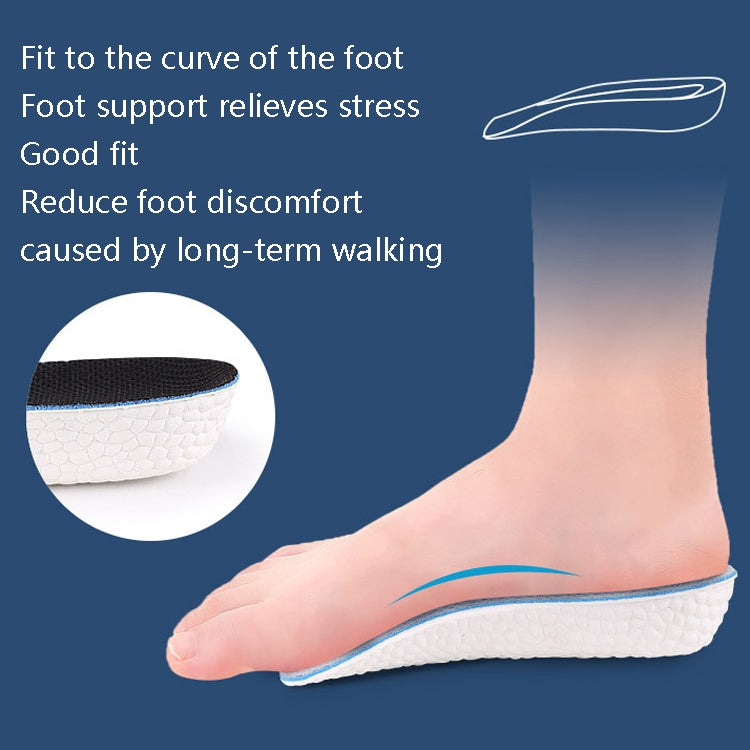 2 Pairs Increased Half Pad Breathable Shock Absorbing Exercise Anti-Skid Pad, Size: 2.5cm
