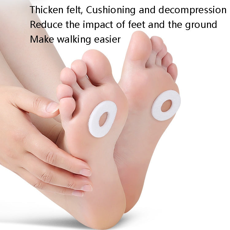 4 Sets Felt Chicken Eye Stick Foot Pain and Anti-wear Patch